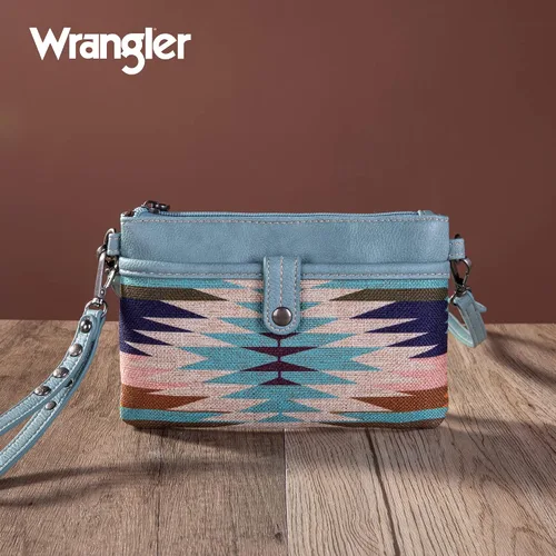 Vista 9 de Wrangler Aztec - Bolso bandolera de lona con estampado azteca