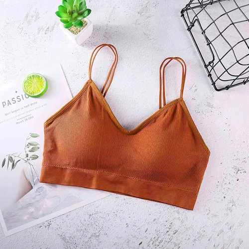 Vista 4 de Sujetador de elevación con hebilla frontal para mujer, brasier sin costuras con forro ligero, brasier sin costuras