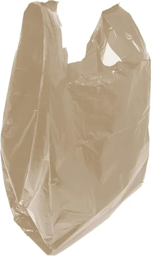 Vista 7 de Compras de comestibles Bolsas de plástico para camisetas lisas 12" x 7" x 21" (negro, 150)