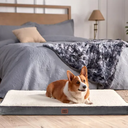 Vista 8 de EHEYCIGA Camas ortopédicas para perros, cama para perros con funda extraíble lavable, todos los tamaños de perros