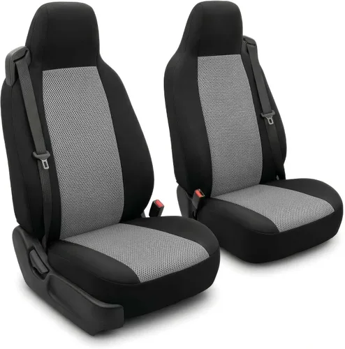 Vista 12 de FH Group - Juego de fundas de asiento de tela plana para todo uso para asientos tipo cubo, 2 piezas de ajuste universal, lavables, para SUV, sedán