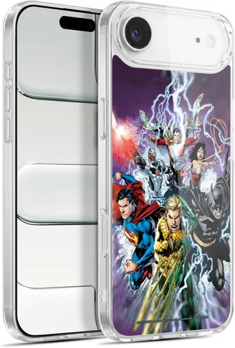 Vista 66 de Head Case Designs Funda de gel con licencia oficial de la Liga de la Justicia DC Comics #10 Darkseid War Comic Book Cover