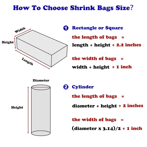 Vista 3 de Bolsas retráctiles de 5 x 5 pulgadas, 200 bolsas termocontraíbles de PVC transparente