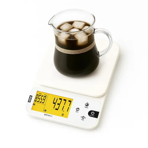 Vista 15 de Polit Báscula de café Brewly con temporizador: escala de café expreso y vertido de precisión de triple rango de 0.00 oz/0.02 oz/0.04 oz, alimentado