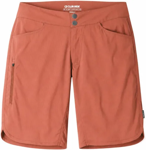 Vista 8 de Club Ride Apparel Savvy - Pantalones cortos de ciclismo para mujer, entrepierna de 11 pulgadas Cachemira caoba