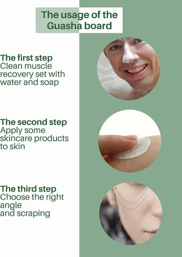 Vista 7 de MoHern Herramientas de masaje Gua Sha, 4 herramientas de Gua Sha de múltiples formas, herramientas de masaje de raspado de guasha para cara y cuerpo