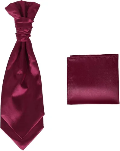 Vista 6 de Dan Smith Pañuelo formal de satén liso para hombre, extra largo, 14.5 pulgadas, cuello ajustable de 20 pulgadas