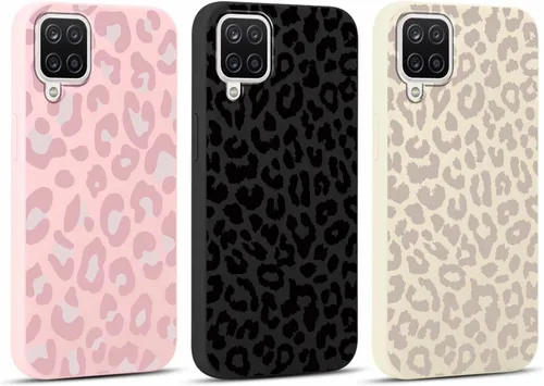 Vista 89 de Pack de 2 fundas con estampado de guepardo para Samsung Galaxy A03s 4G de 6.5", fundas de diseño de patrón de leopardo de lujo, de silicona suave