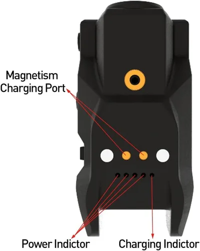 Vista 7 de Sub Compact Tactical Rail Mount Low Profile Laser Sight para pistola rifle de pistola, accesorio de batería recargable táctil magnético USB