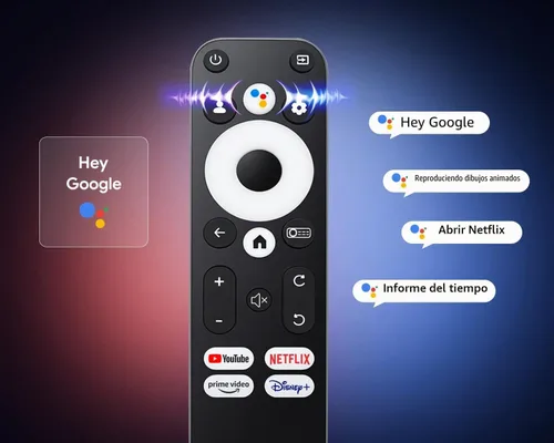 Vista 3 de [320ANSI/Google Store/Control de voz] Proyector inteligente con WiFi y Blanco
