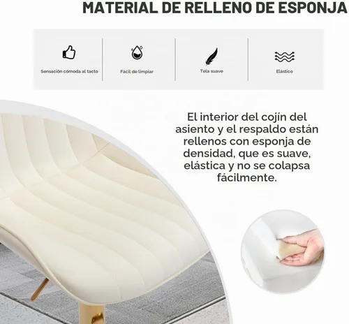 Vista 7 de ECHINGLE Juego de 2 taburetes de bar de terciopelo, taburetes de bar giratorios de altura de mostrador con respaldo y altura ajustable, modernos