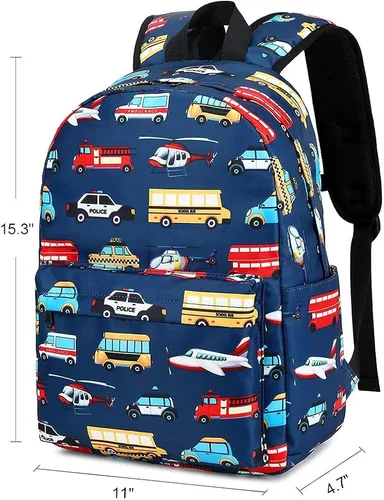 Vista 9 de CAMTOP - Conjunto de mochila y lonchera con estampados divertidos para niños de preescolar y primaria