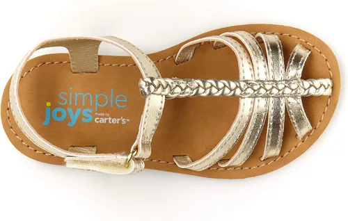 Vista 4 de Simple Joys by Carter's Sandalias Freya Gladiator para niña