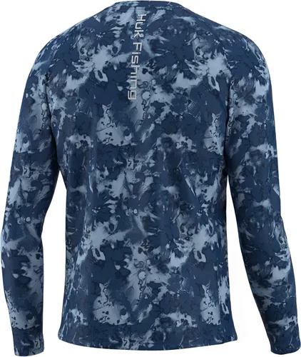 Vista 2 de HUK Camiseta de pesca de manga larga ventilada Pursuit para hombre (+30 UPF)