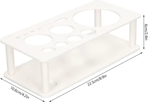 Vista 2 de TOPINCN Kit de coctelera para barman de plástico, ahorro de espacio, organiza almacenamiento, soporte para herramientas de bartender, barra