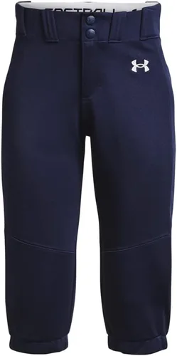 Vista 7 de Under Armour Pantalones de Softbol Utility para Niñas 22 (075) Gris Béisbol / Negro