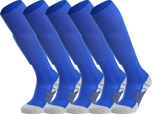Vista 27 de APTESOL - Calcetas de fútbol hasta la rodilla (paquetes de 1/3/5) Calcetas acojinadas para niños, jóvenes, adultos, para equipos deportivos OTC