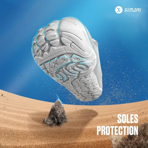 Vista 3 de Simari Zapatos de agua para mujer, hombre, natación, playa, piscina, deportes acuáticos, secado rápido, estilo descalzo, buceo, surf y caminar