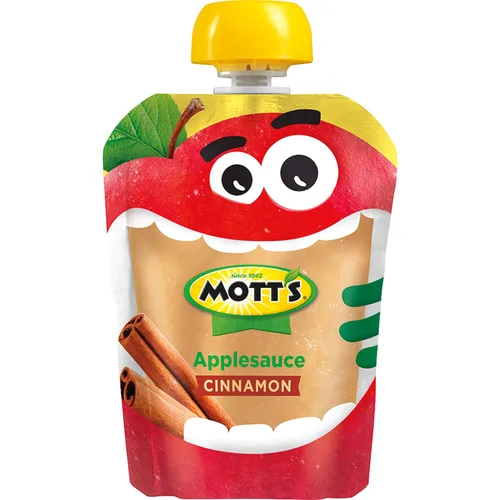 Vista 15 de Mott's Puré de manzana y canela, bolsas transparentes de 3.2 onzas, paquete de 20