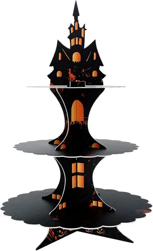 Vista 8 de Soporte para cupcakes de mariposa de 3 niveles, torre de postre