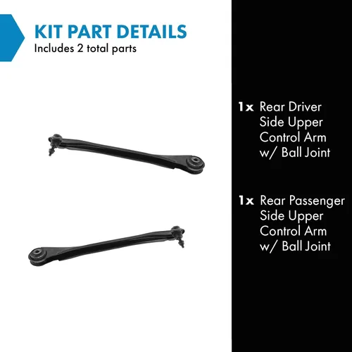 Vista 148 de Conjunto de Brazo de Control Inferior Delantero y Junta Esférica TRQ para Lado del Conductor y del Pasajero 2 Piezas Compatible con Ford Mustang GT