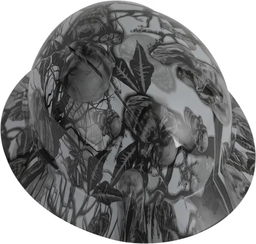 Vista 14 de Zeluga Casco duro de ala completa HDPE, casco de seguridad de construcción con orificios ventilados, suspensión de trinquete ajustable de 6 puntos