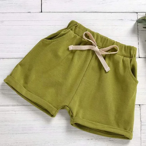 Vista 5 de Conjunto de camiseta y pantalones cortos de dinosaurio para niños pequeños de 6 meses a 5 años