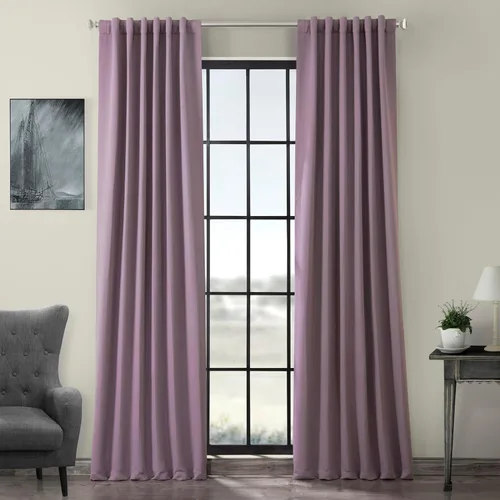 Vista 39 de HPD Half Price Drapes BOCH-171113-84, cortinas sólidas para oscurecer habitación (1 panel), 50 x 84 pulgadas, color beige alabastro