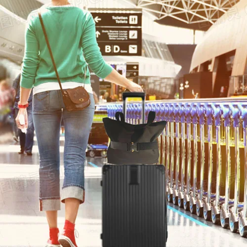 Vista 4 de Cinturón de viaje para equipaje, correa de equipaje de moda para bolsa de transporte, ajuste ajustable a la mayoría de bolsas de viaje, accesorios
