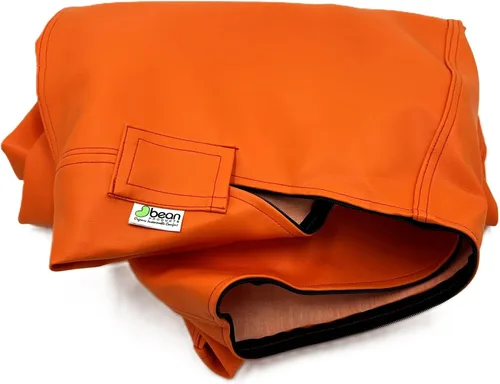 Vista 27 de Bean Products Funda de vinilo para puf de barco marino, estilo retro, resistente a la intemperie, para adultos, funda lavable sin relleno, cómoda