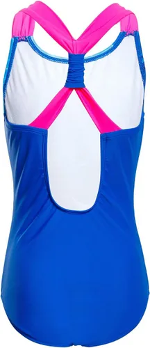 Vista 2 de Belloo traje de baño para niñas, traje de baño con espalda cruzada, tamaño 416