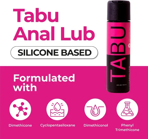 Vista 2 de Zenzsual Tabu Lub - Lubricante anal para privacidad - Lubricante personal premium para hombres y mujeres - Lubricante personal - Lubricante de base