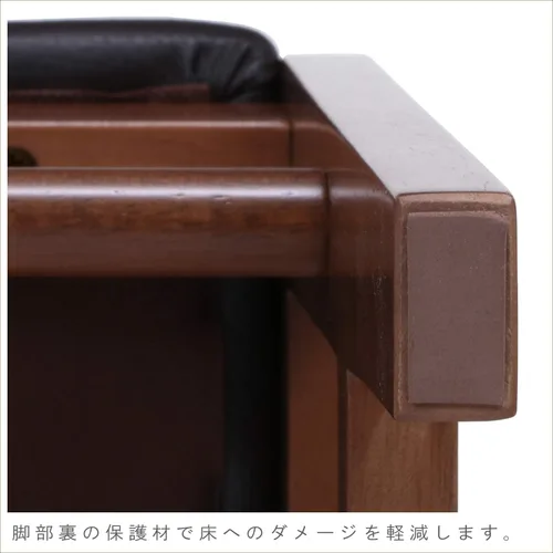 Vista 5 de 不二貿易(Fujiboeki) Fuji Boeki 98817 Dining Chair, Chair, Width 16.1 x Depth 20.1 x Height 31.1 inches (41 x 51 x 79 cm), Brown, Natural Wood, Synthetic