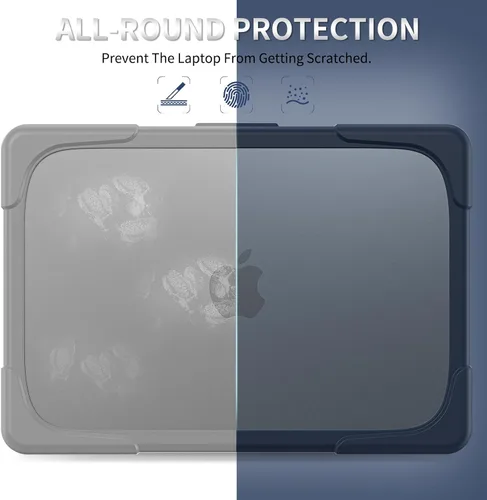Vista 6 de Batianda Funda resistente para MacBook Neo de 13 pulgadas 2026, índigo