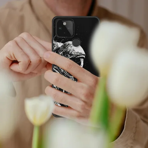 Vista 42 de Funda delgada para Google Pixel 4 XL, funda delgada de silicona de TPU suave a prueba de golpes para Google Pixel 4 XL, astronauta Galaxy