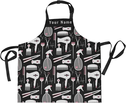 Vista 13 de Delantal unisex personalizado para peluqueros – bata ajustable para estilista – Regalos personalizados