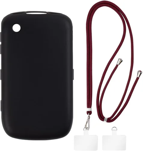 Vista 9 de Funda y cordón para BlackBerry 8520 Curve - transparente+negro Funda transparente + cordón negro