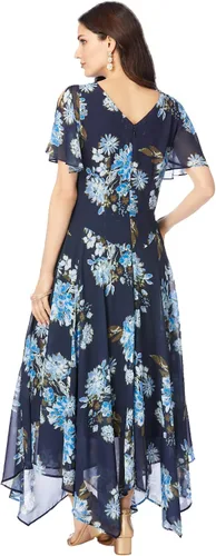 Vista 3 de Roaman's Vestido de lentejuelas florales de talla grande para mujer