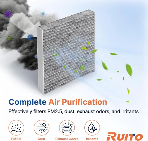 Vista 4 de Filtro de aire de cabina RUITO, Compatible con 2016-2023 IS300, 2014-2023 IS350, 2022-2023 IS500, 2016-2022 RC300, 2015-2022 RC350, 2016-2020 GS F