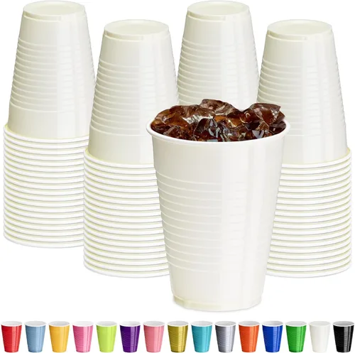 Vista 19 de DecorRack - Vasos desechables y reutilizables de 12 onzas para fiestas de cumpleaños, despedidas de soltera, campamentos, eventos en interiores y al