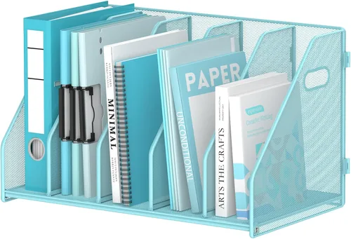 Vista 9 de Organizador de carpetas, soporte para archivos de revista con 5 Negro