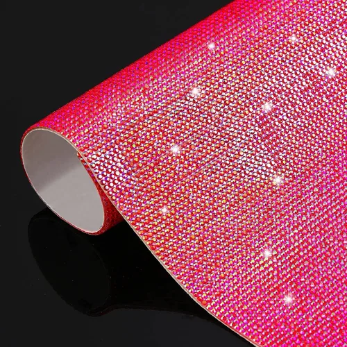 Vista 33 de Outus 12000 Piezas Lámina de Pedrería Brillante Calcomanía de Pedrería DIY para Decoración de Automóvil Calcomanía Autoadhesiva de Gemas de Cristal