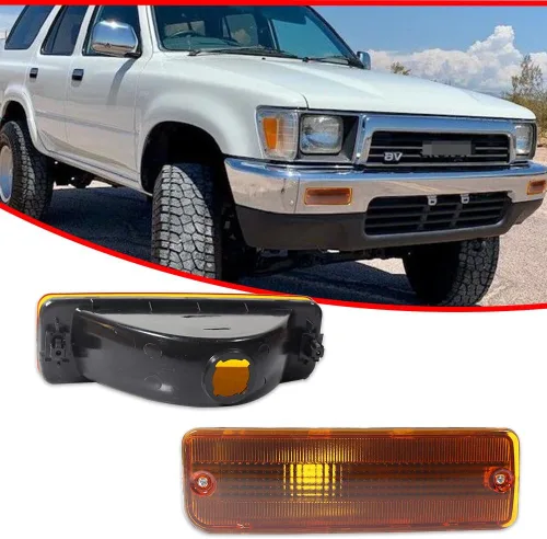 Vista 3 de para 1989 1990 1991 1992 1993 1994 1995 Toyota Pickup 2/4WD, 1990 1991 4Runner Conjunto de par de carcasas de lentes de intermitencia