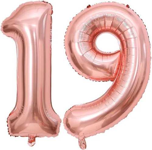 Vista 16 de Globos gigantes de número 10 de 40 pulgadas en oro rosa, 10 globos de oro rosa para cumpleaños, globos de 10 para décimo cumpleaños, aniversario