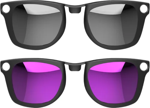 Vista 12 de HIBLOKS Clip polarizado para gafas inteligentes Ray-Ban Meta Wayfarer, Plateado