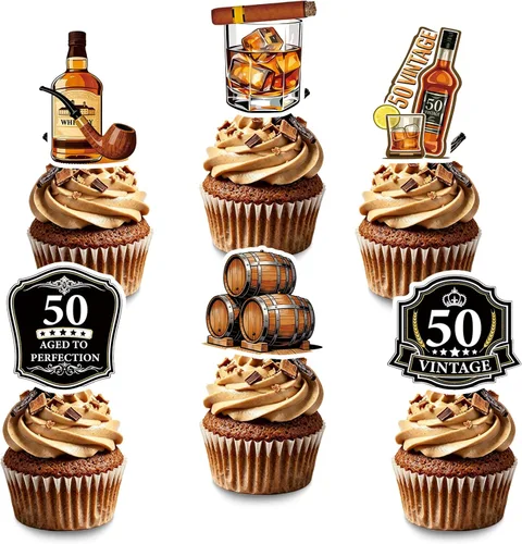 Vista 11 de 48 Pcs Fox Cupcake Toppers - Woodland Animal Cake Picks for Woodland Animal-Themed Baby Shower Birthday Party Table Decorations Supplies