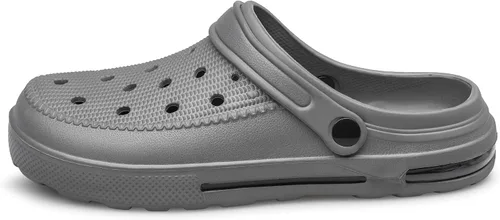 Vista 4 de SILLENORTH Zuecos unisex para jardín, zapatos de agua, zapatos de playa, sandalias con cojín de aire, ligeras, cómodas