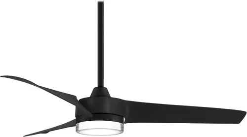 Vista 2 de MINKA-AIRE Veer F692L-BN/SL - Ventilador de techo LED (56 pulgadas), níquel cepillado Níquel cepillado con cuchillas plateadas