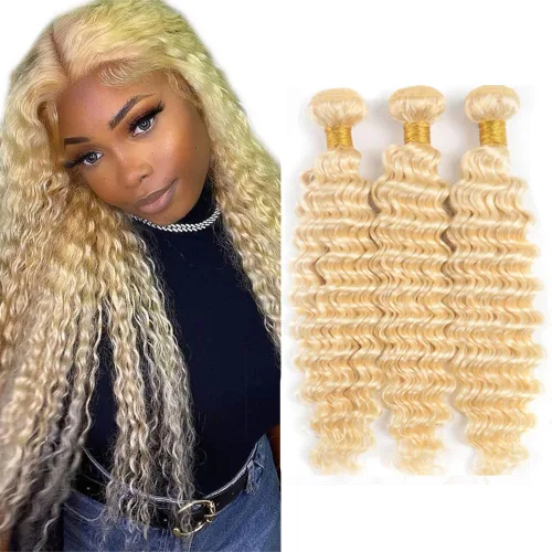 Vista 61 de 300g 1B27 Human Hair Bundles Honey Blonde Bundles Human Hair 10A Brazilian Virgin Remy Hair Extensions 8 10 12 Inch