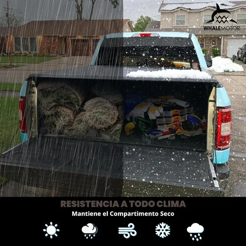 Vista 5 de Funda para tonneau de camioneta compatible con Ford Ranger 2019 2020 2021 2022 2023 5 pies de caja corta, estilo plegable suave (triple pliegue)